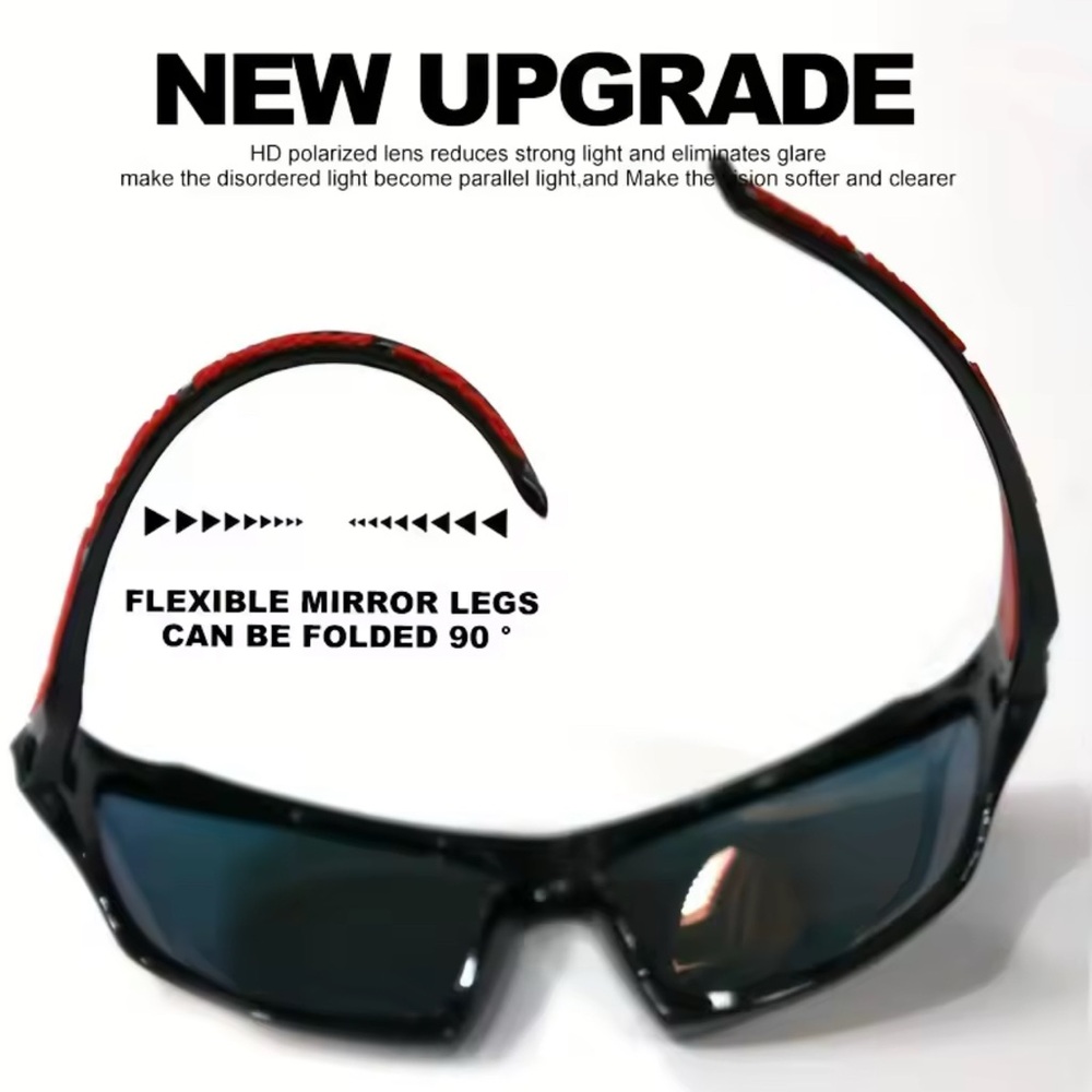 3PCS Polarized Sports Sunglasses Men Women Fishing Running Cycling UV400 Shades - Picture 7 of 9